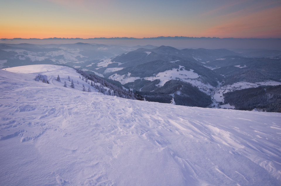 Morgendämmerung am Belchen