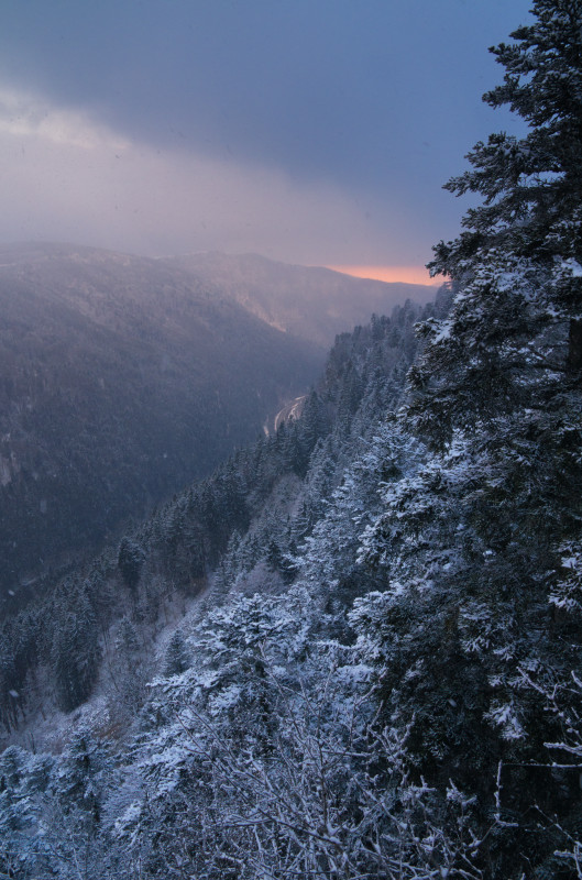 Blick vom Piketfelsen ins Höllental