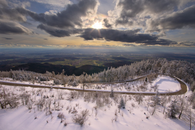 Märzwinter auf dem Hochblauen