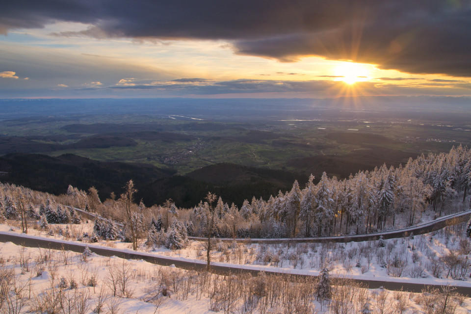 Märzwinter auf dem Hochblauen