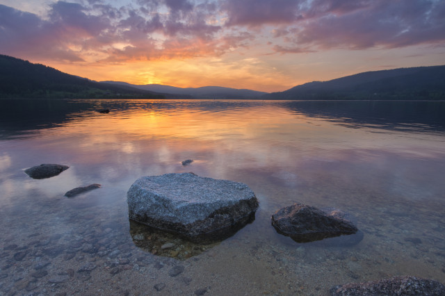 Sonnenuntergang am Schluchsee