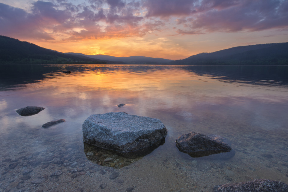 Sonnenuntergang am Schluchsee