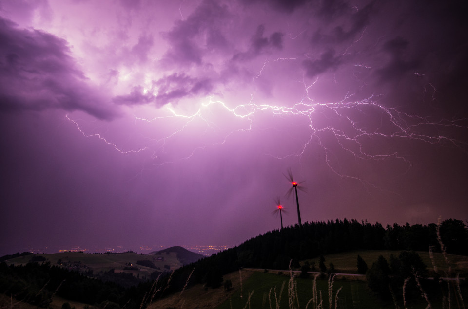 Gewitter auf der Holzschlägermatte am Schauinsland