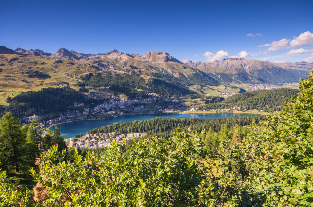 Blick über St. Moritz