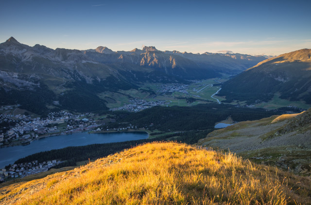 Abendlicht über St. Moritz