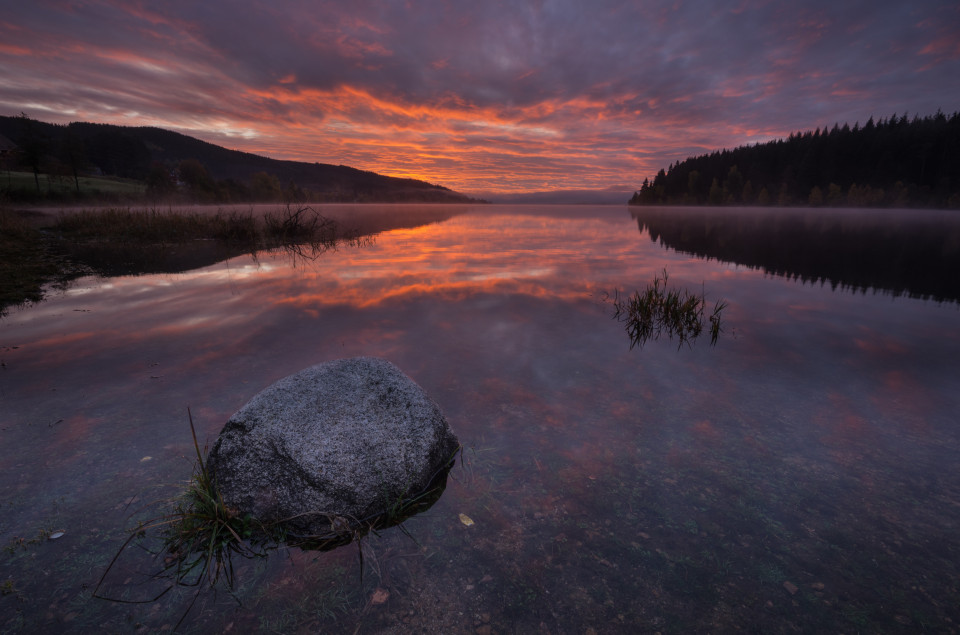 Morgenrot am Schluchsee