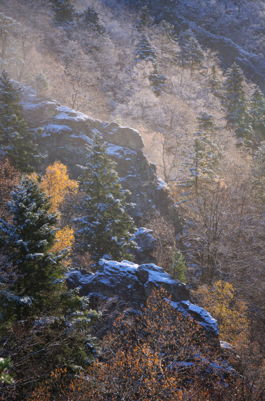 Höllental nach Schneefall im Spätherbst