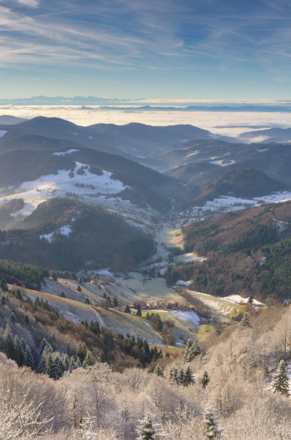 Blick vom Belchen über das Kleine Wiesental