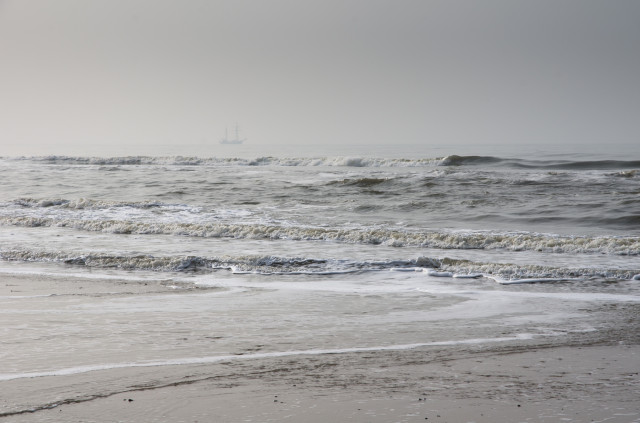 Neblige Nordsee-Impression