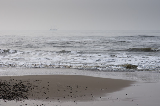 Neblige Nordsee-Impression