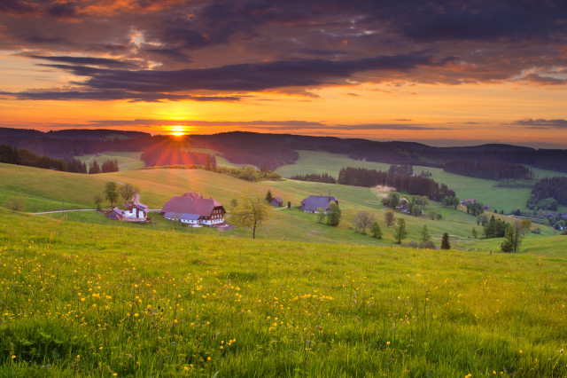 Sonnenaufgang in Breitnau-Einsiedel