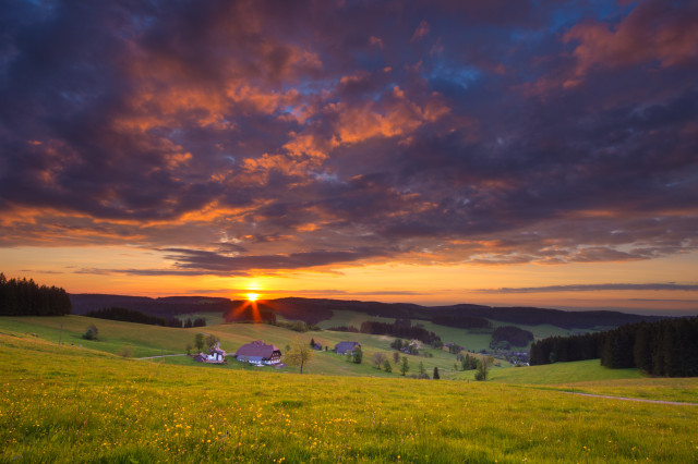 Sonnenaufgang in Breitnau-Einsiedel