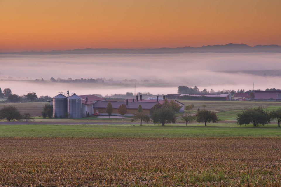 Inversion und Fernsicht vom Hochsträß