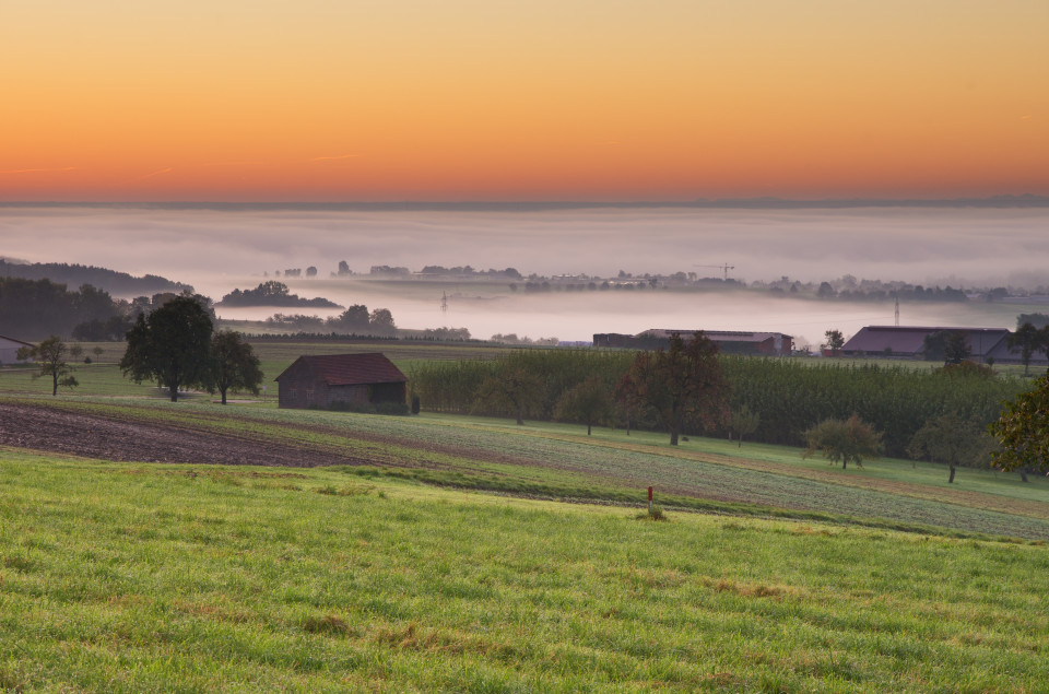 Inversion und Fernsicht vom Hochsträß