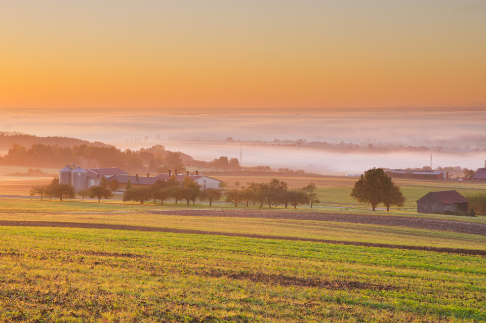 Inversion und Fernsicht vom Hochsträß