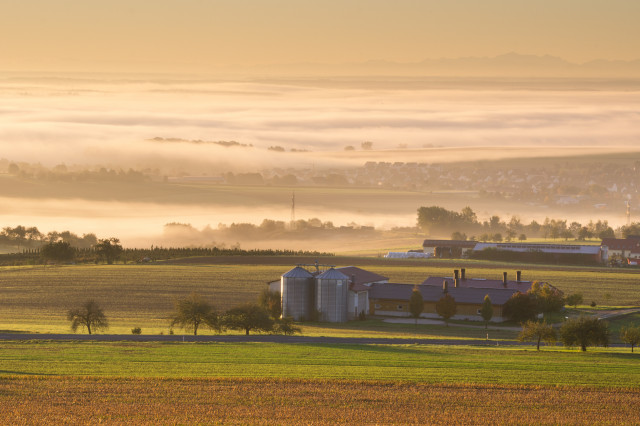 Inversion und Fernsicht vom Hochsträß