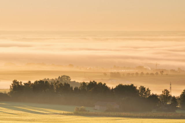 Inversion und Fernsicht vom Hochsträß