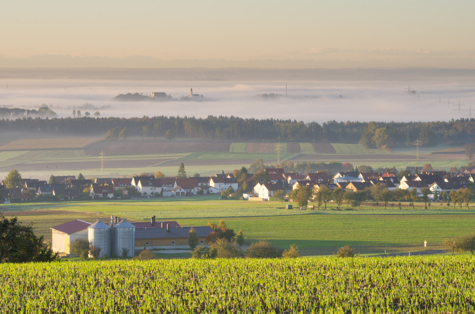 Inversion und Fernsicht vom Hochsträß