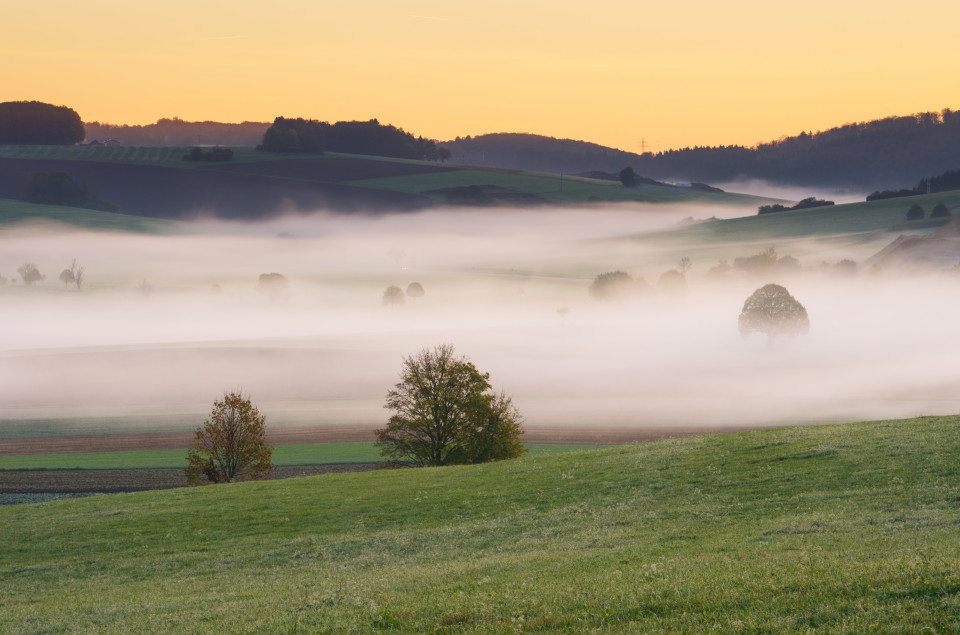 Nebliger Herbstmorgen bei Zainingen