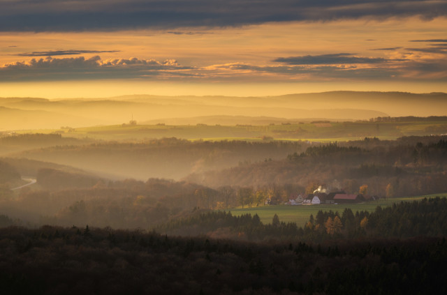 Abendstimmung auf dem Turm Hursch