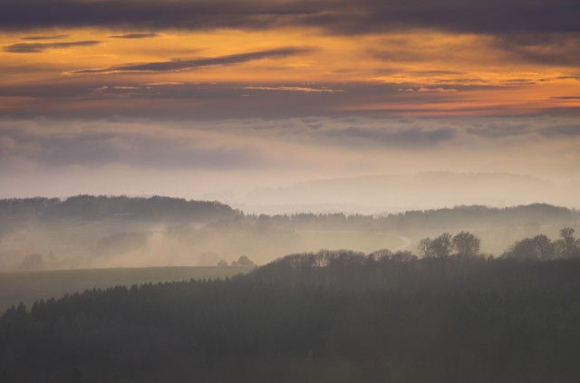 Abendstimmung auf dem Turm Hursch