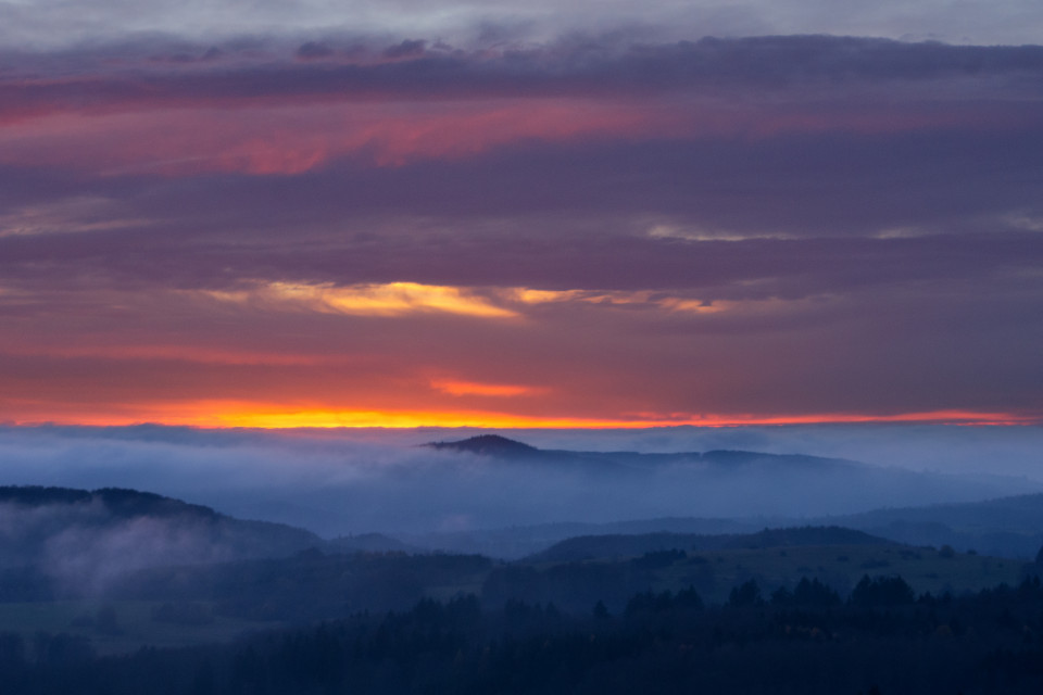 Abendstimmung auf dem Turm Hursch