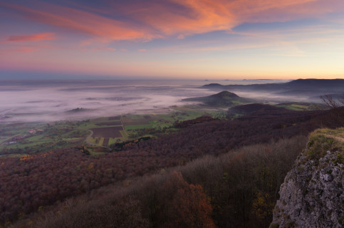 Breitenstein-Aussicht in der Morgendämmerung