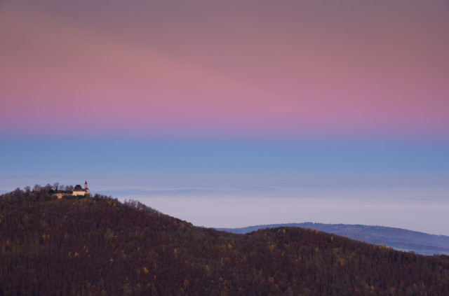 Breitenstein-Aussicht in der Morgendämmerung