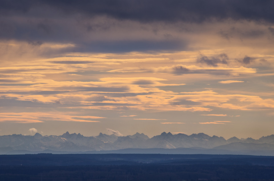 Alpenblick vom Eselsberg