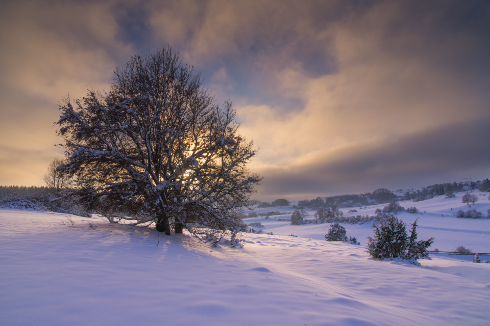 Winterabend im oberen Tiefental