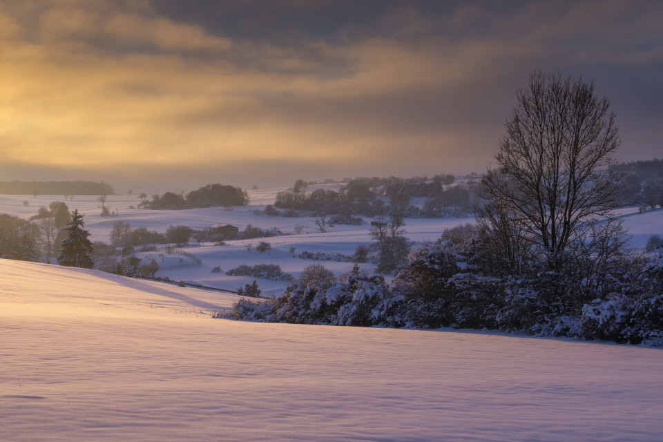 Winterabend im oberen Tiefental