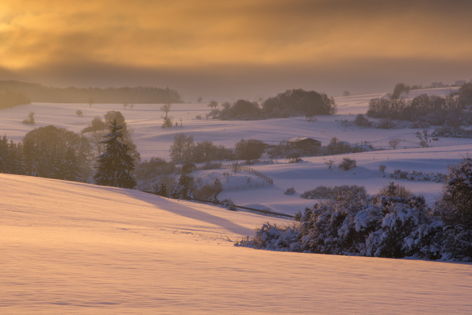 Winterabend im oberen Tiefental