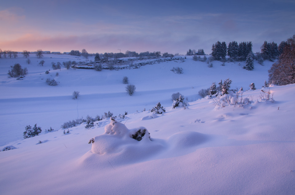 Winterabend im oberen Tiefental