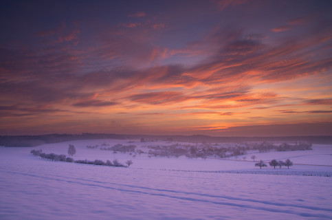 Wintermorgen bei Erstetten