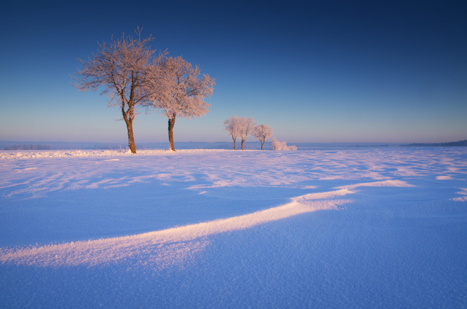 Winterlandschaft bei Hausen ob Urspring