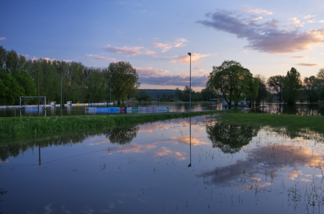 Donauhochwasser bei Daugendorf