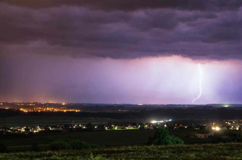 Gewitter über Oberschwaben