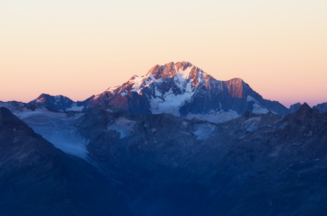 Monte Disgrazia, gesehen vom Piz Julier