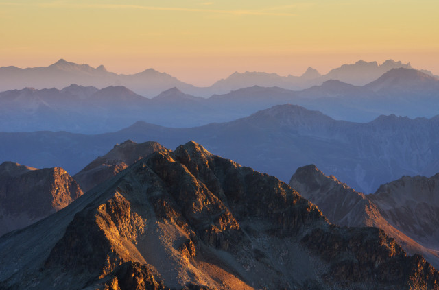 Aussicht vom Piz Güglia (Piz Julier)