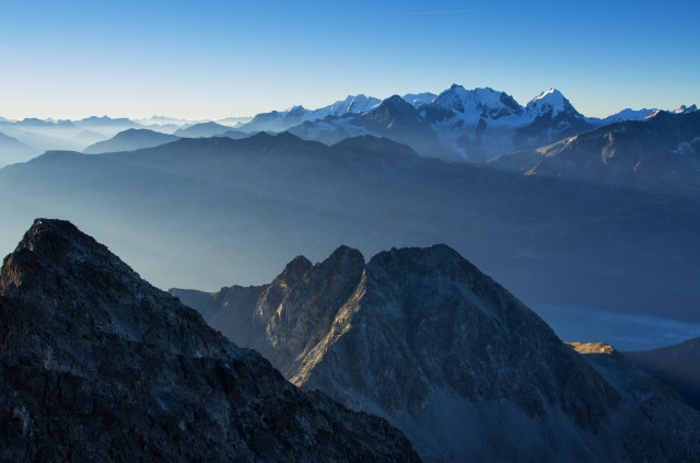 Aussicht vom Piz Güglia (Piz Julier)