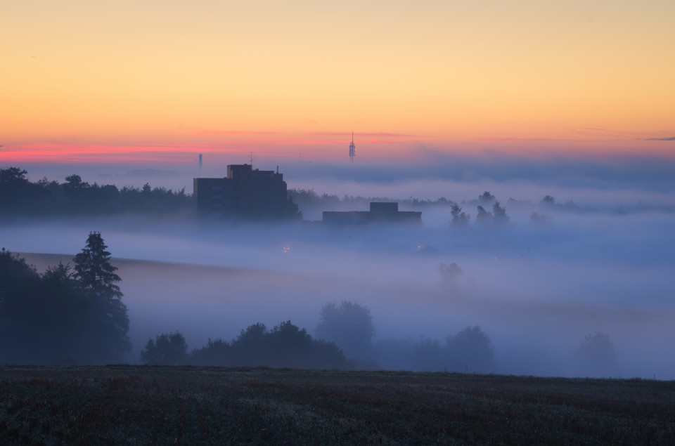 Frühnebel über dem Blautal