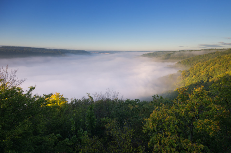 Blick vom Nägelesfels über das Blautal