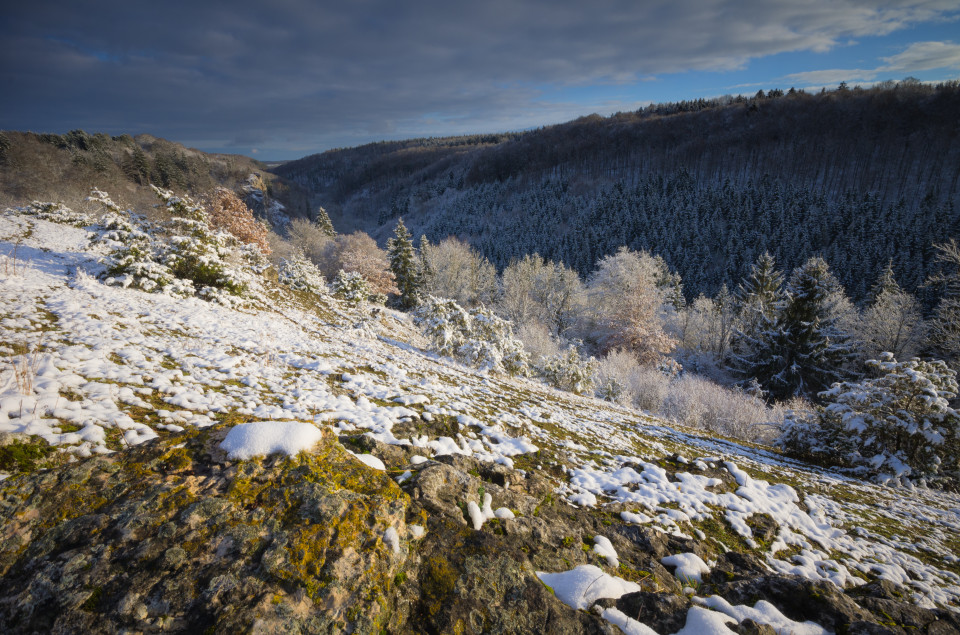 Erster Schnee im Kleinen Lautertal