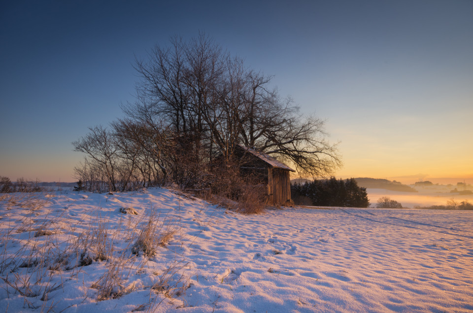 Winterlandschaft bei Westerheim