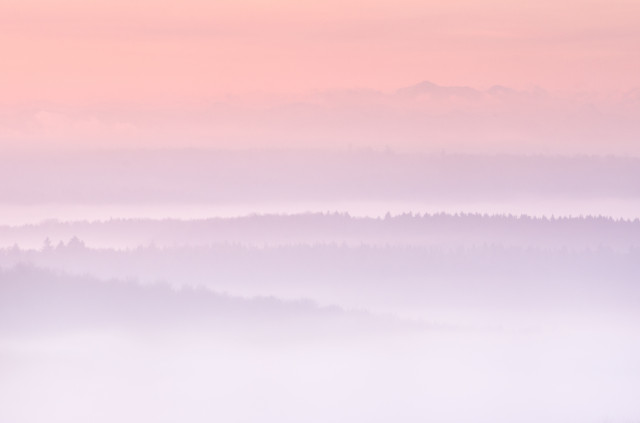 Fernsicht vom Schneckenhäule, Zugspitze im Hintergrund