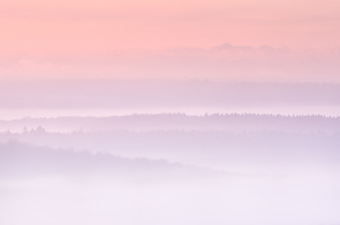 Fernsicht vom Schneckenhäule, Zugspitze im Hintergrund