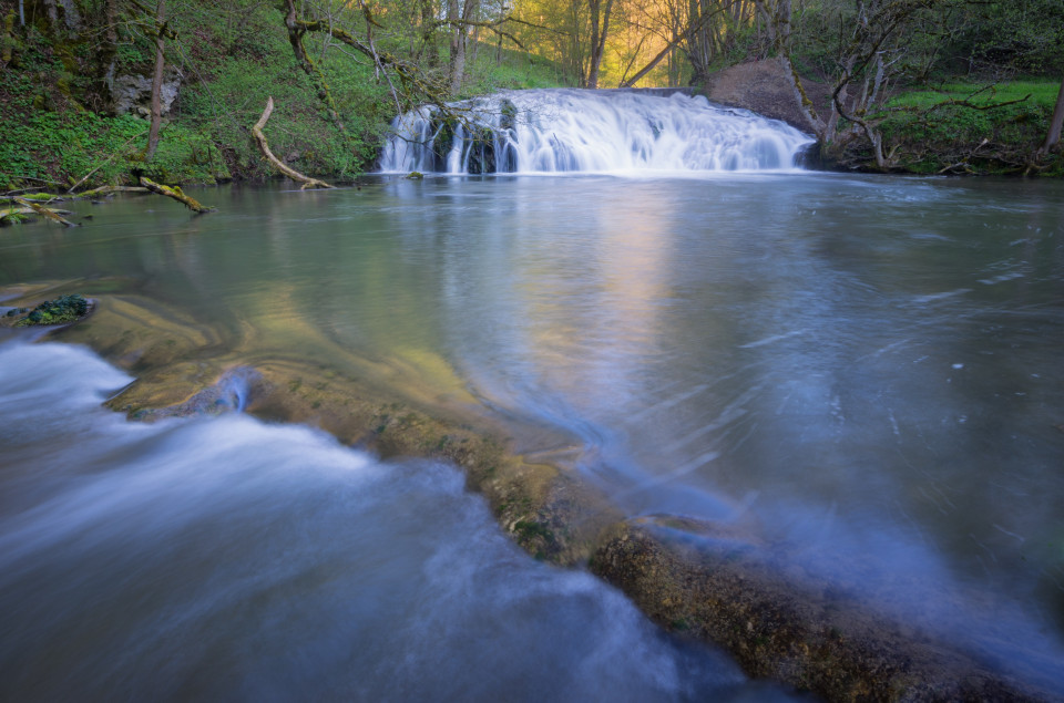 Wasserfall Hoher Gießel im Großen Lautertal