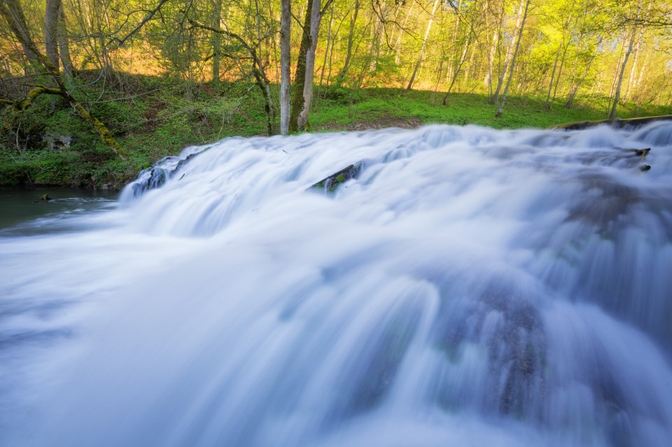 Wasserfall Hoher Gießel im Großen Lautertal