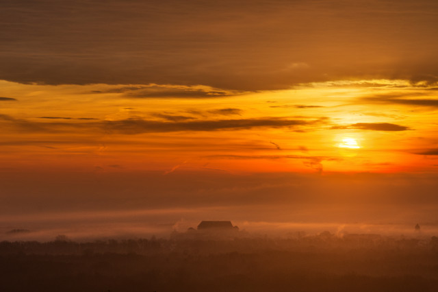 Sonnenaufgang auf dem Kuhberg