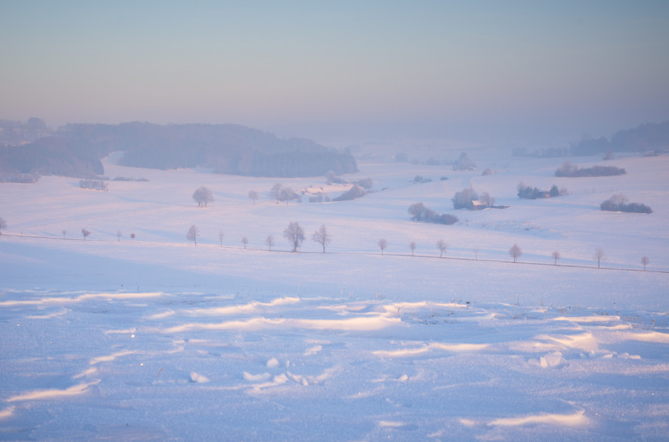 Winterlandschaft bei Heroldstatt